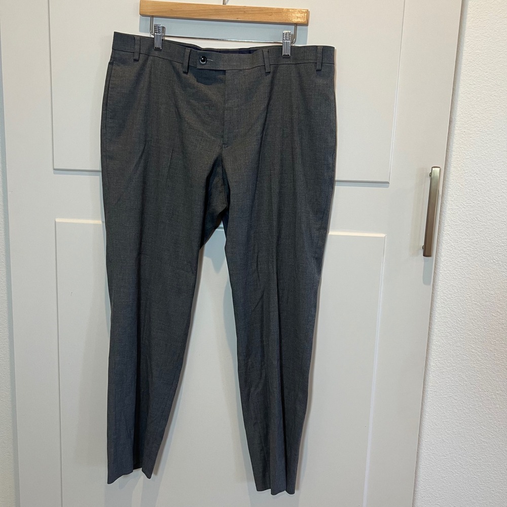 Van Heusen Mens Slim Fit Cool Flex Thermal Comfort Gray Dress Pants 38x30